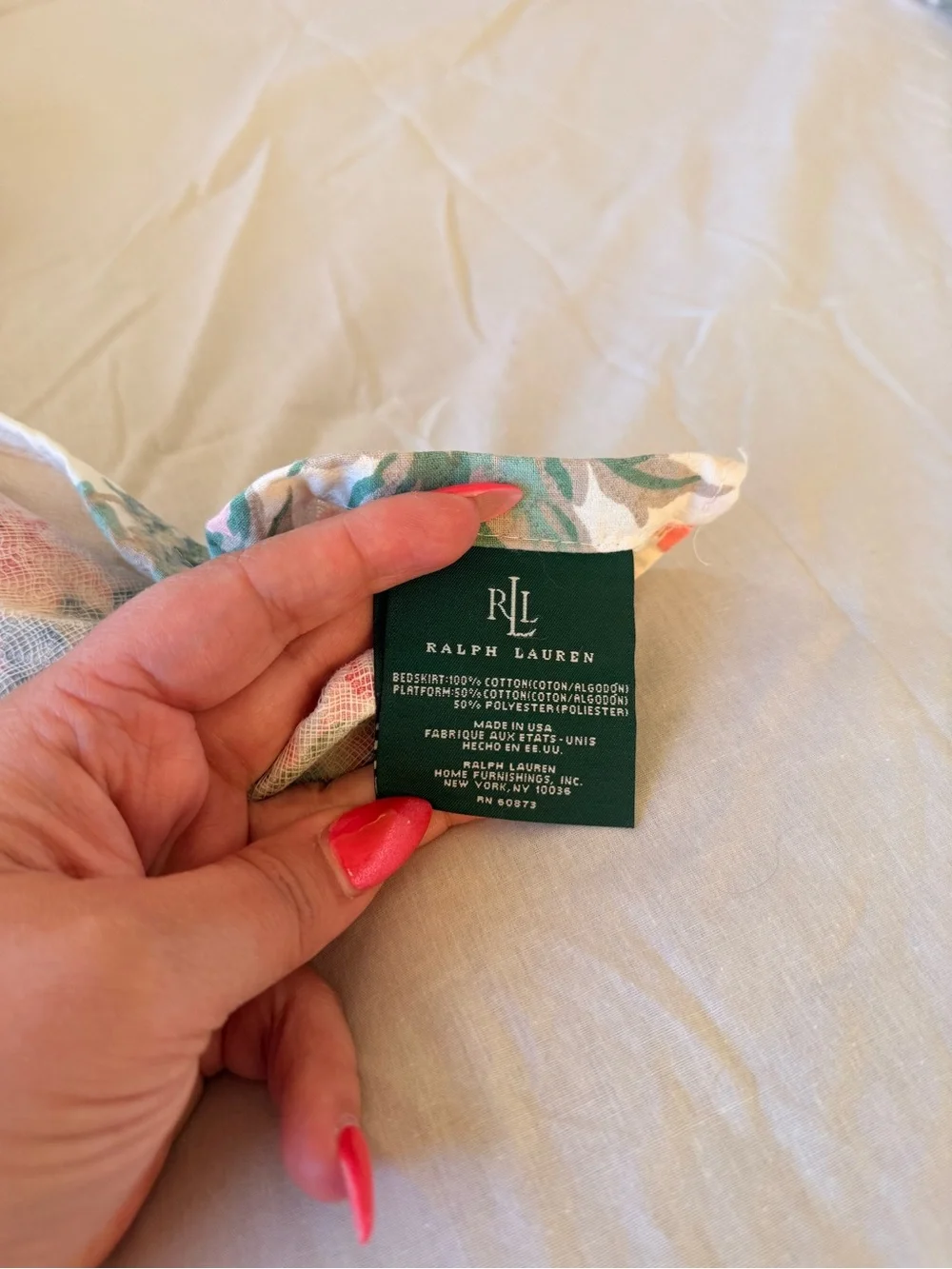 Ralph Lauren Beach House Southampton Floral Bed Skirt
